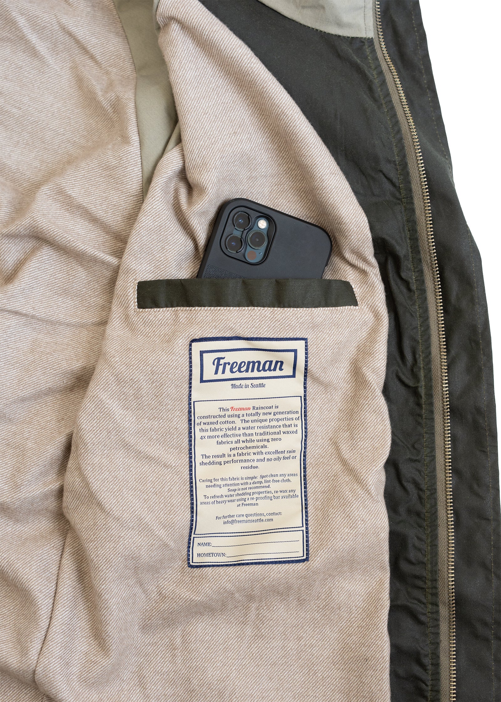 The Freeman – Waxed Cotton - Peat