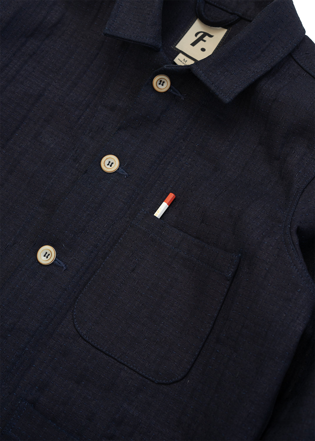 Sashiko Studio Coat - Indigo