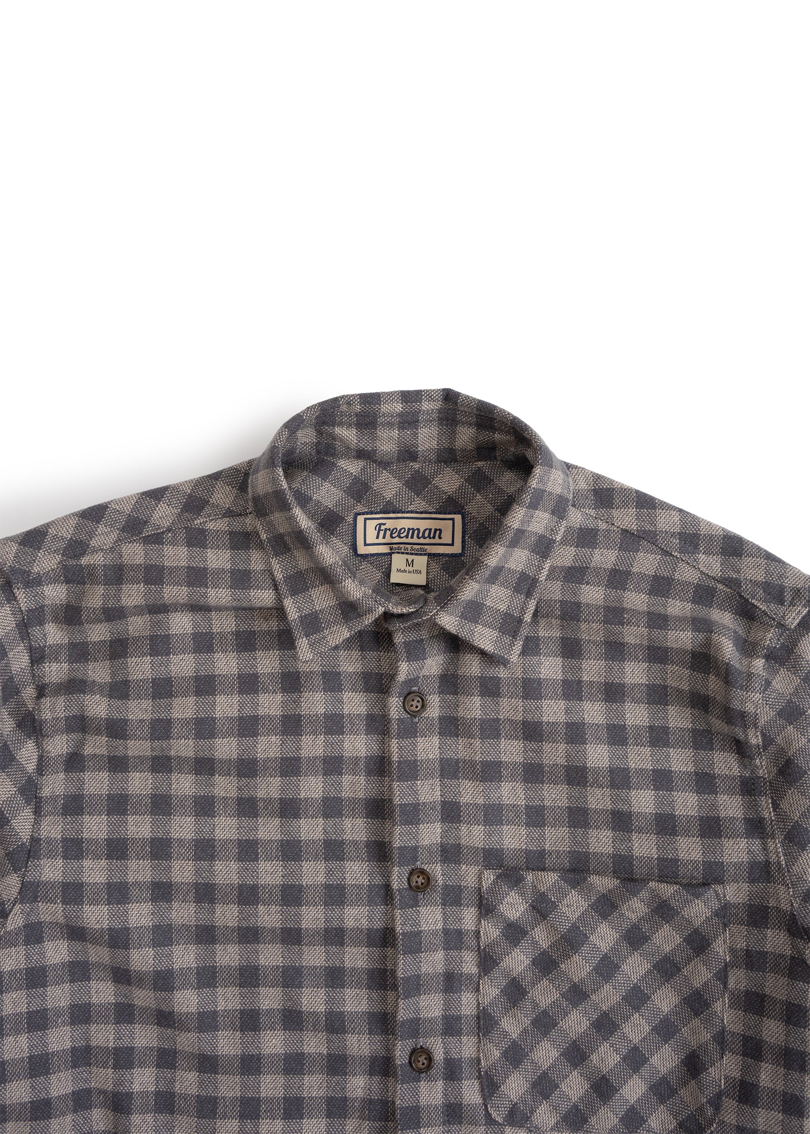 Weathervane Flannel – Slate Grey Check