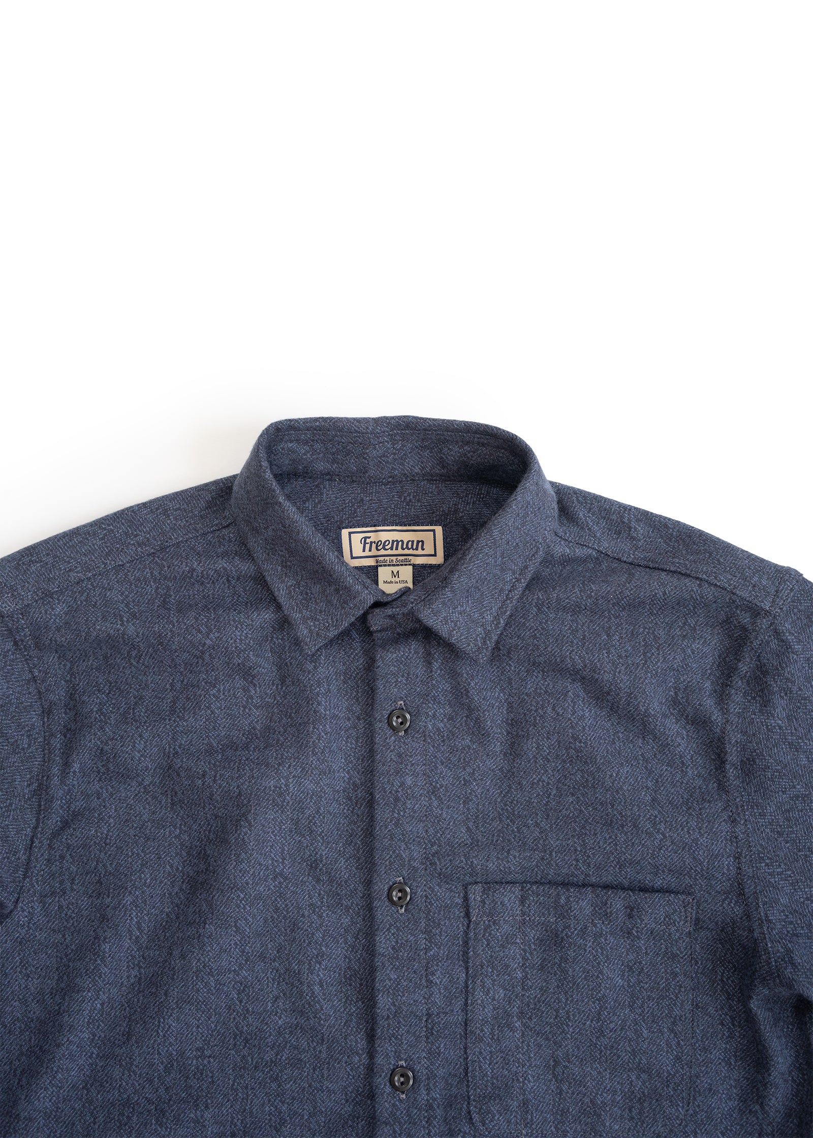 Weathervane Flannel – Dusk Herringbone