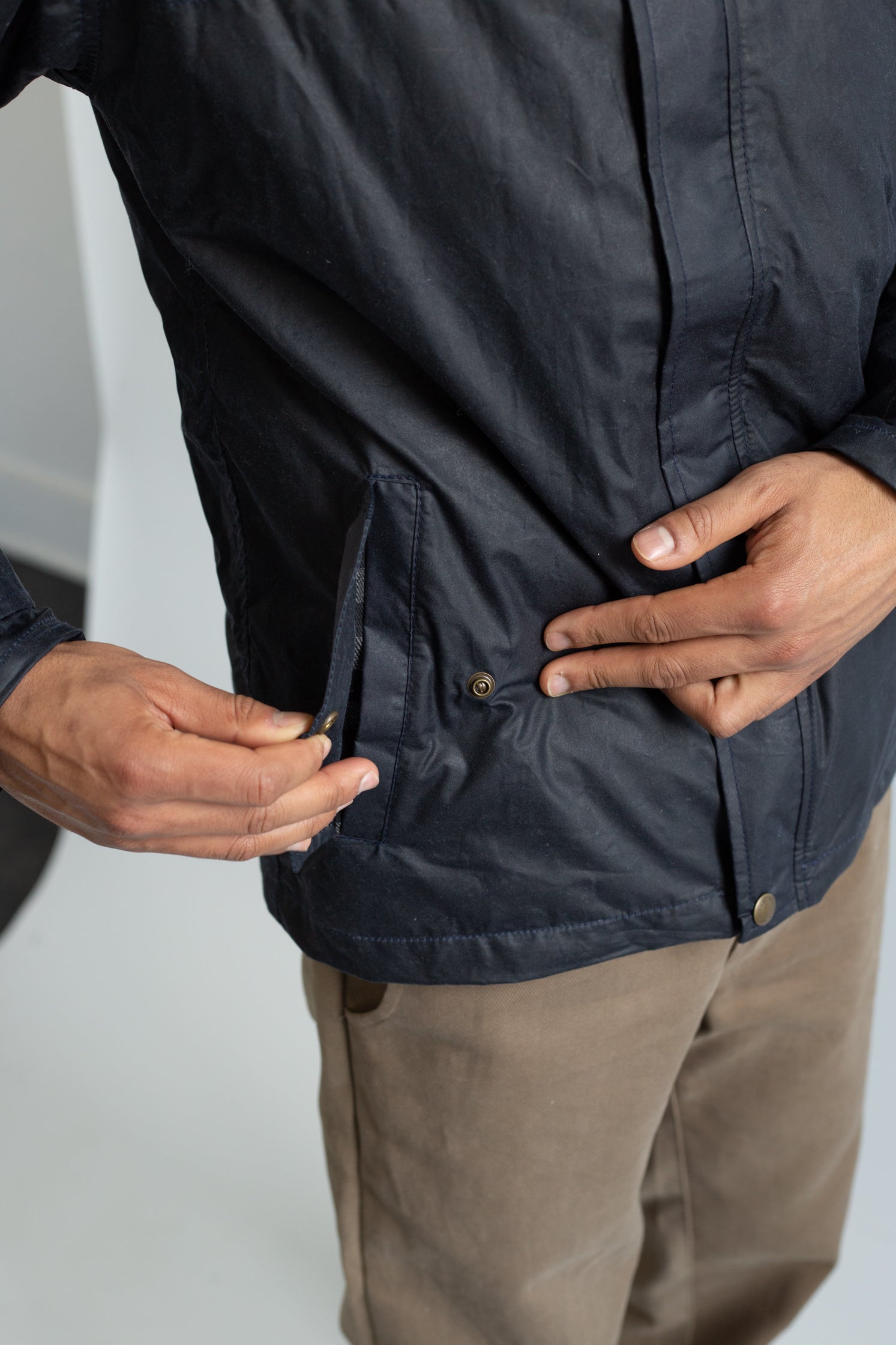 The Freeman – Waxed Cotton - Navy