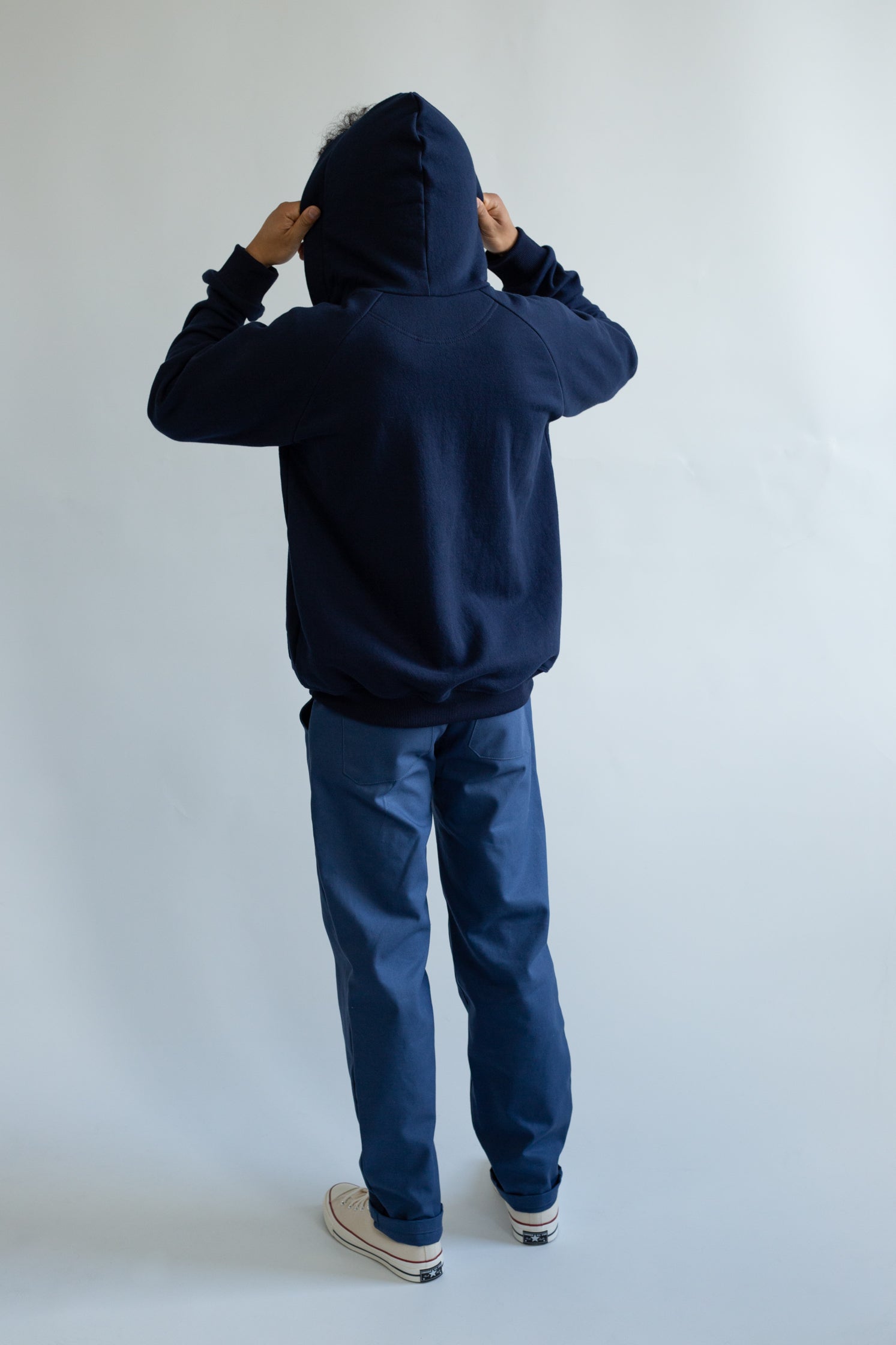 Snap Hoodie - Navy