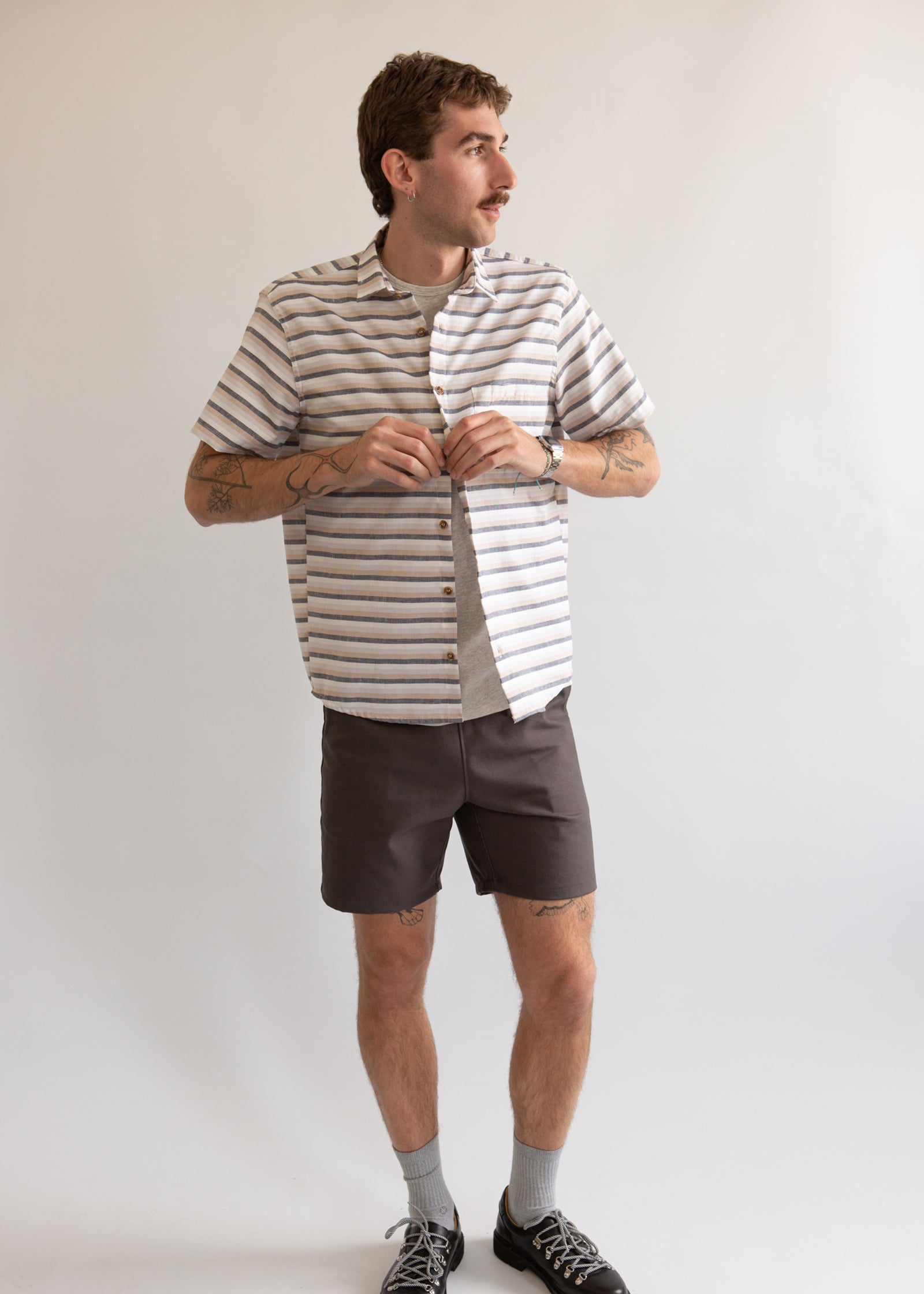 Short Sleeve Weathervane - Mountain Stripe