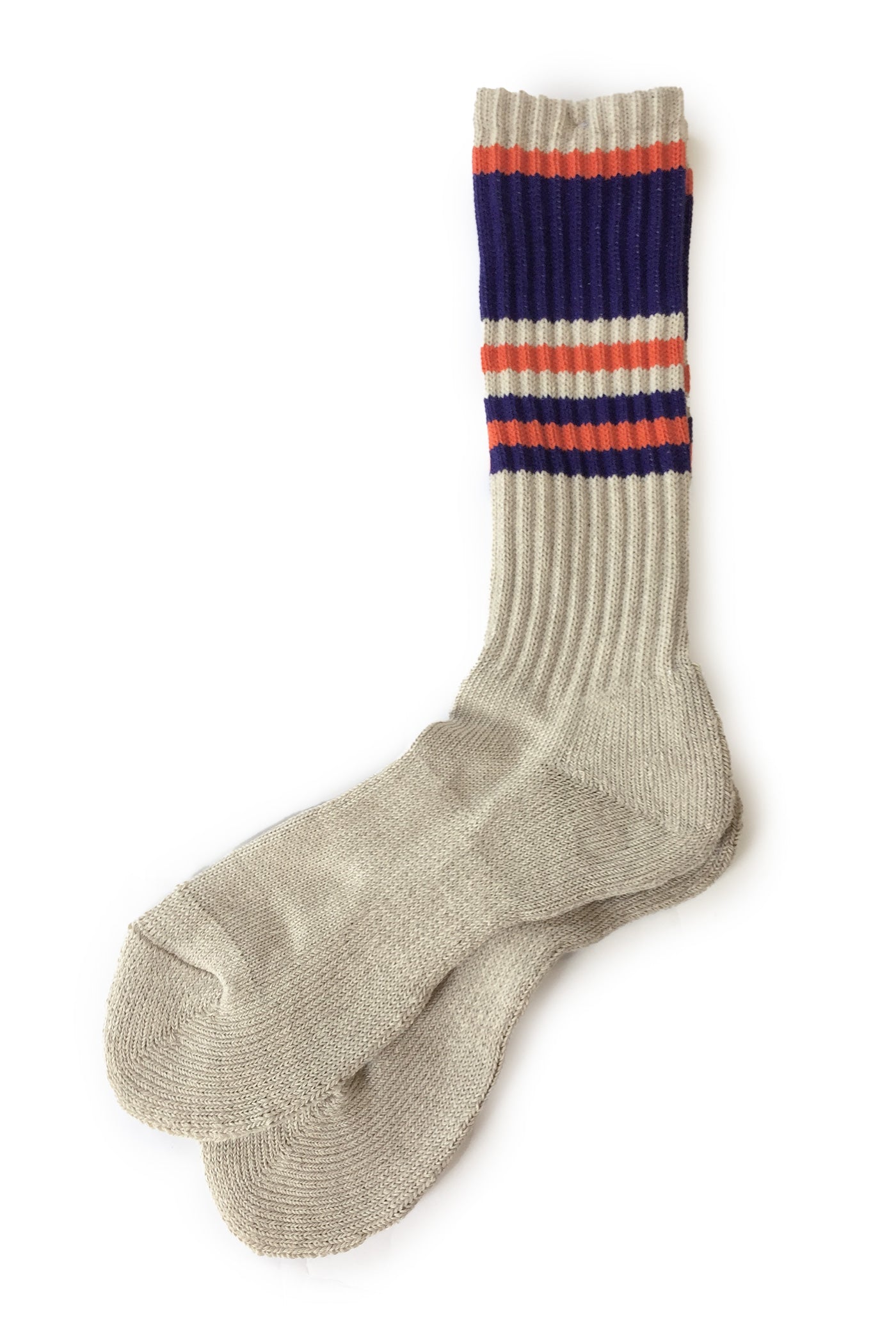 Hemp Random Line Pile Crew - Purple