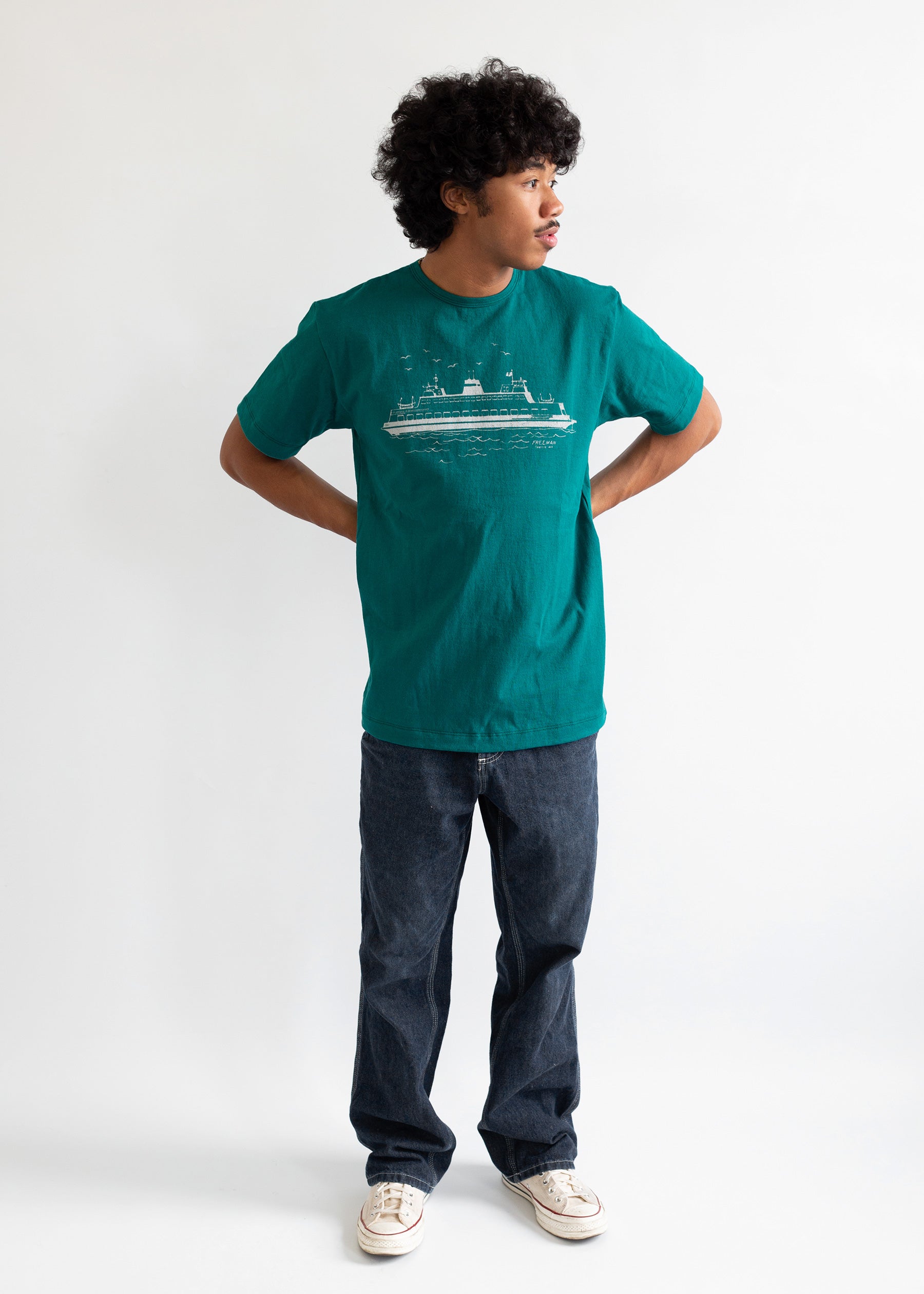Essential Ferry Tee - Sea Green
