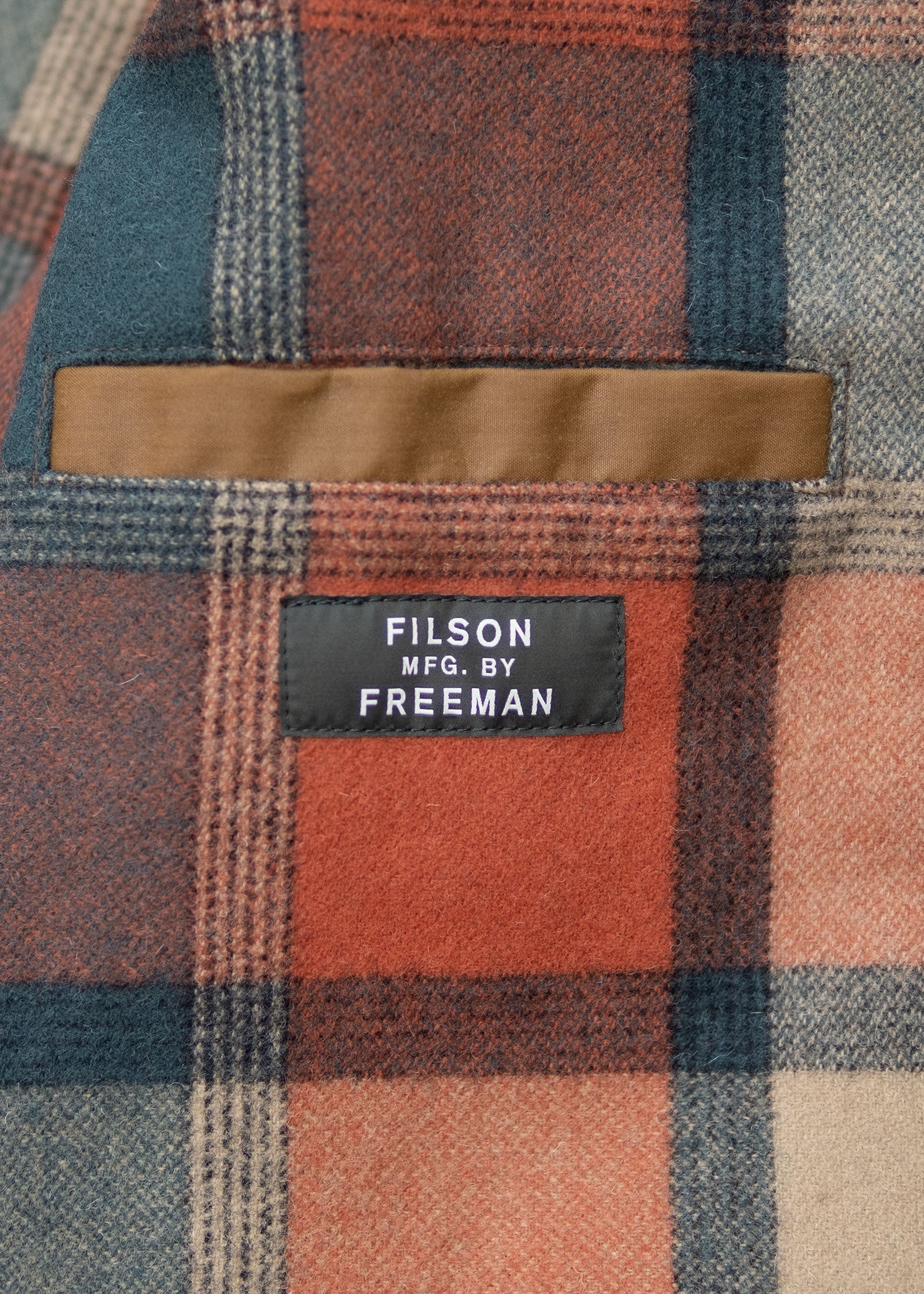 Filson x Freeman Wool Lined Raincoat - Tan/Amber Spruce