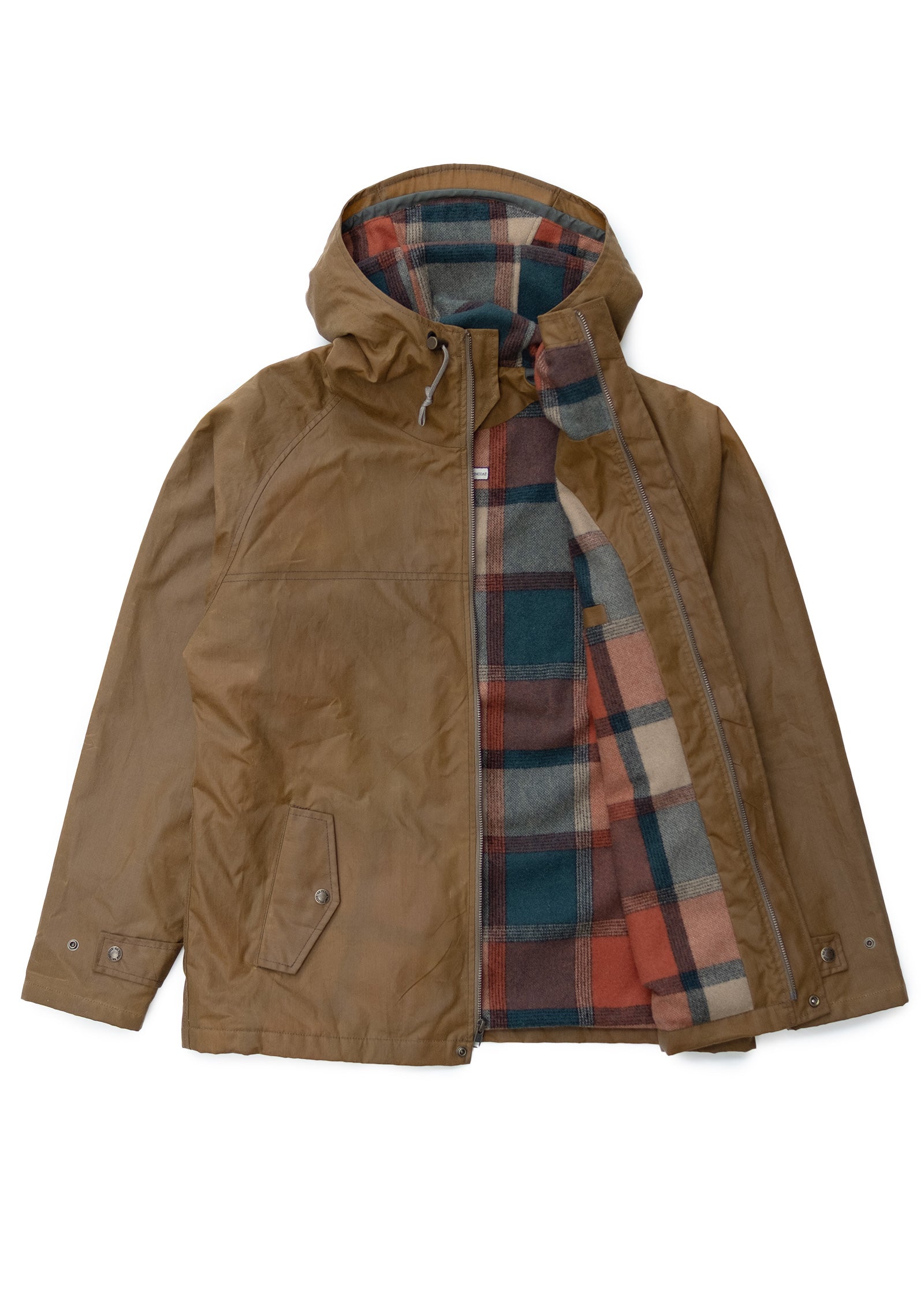 Filson x Freeman Wool Lined Raincoat - Tan/Amber Spruce
