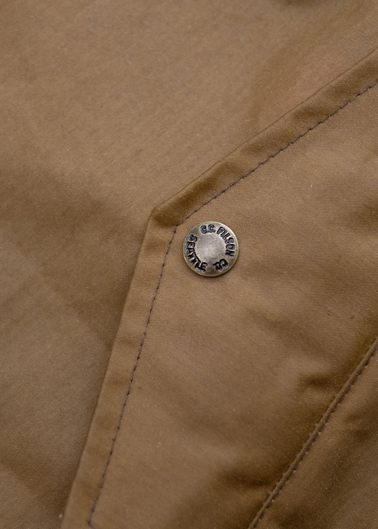 Filson x Freeman Wool Lined Raincoat - Tan/Amber Spruce