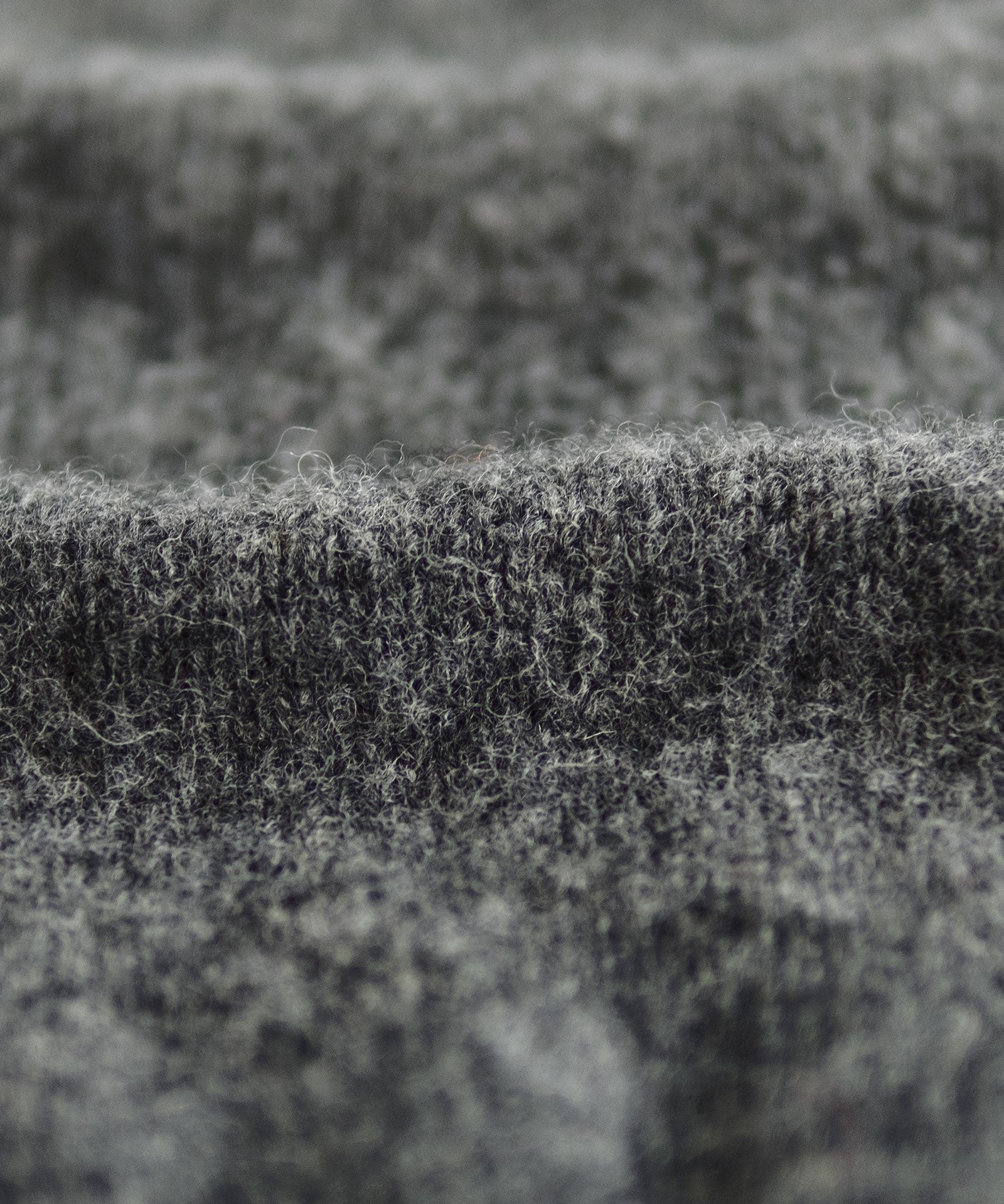 Shaggy Wool Sweater - Basalt