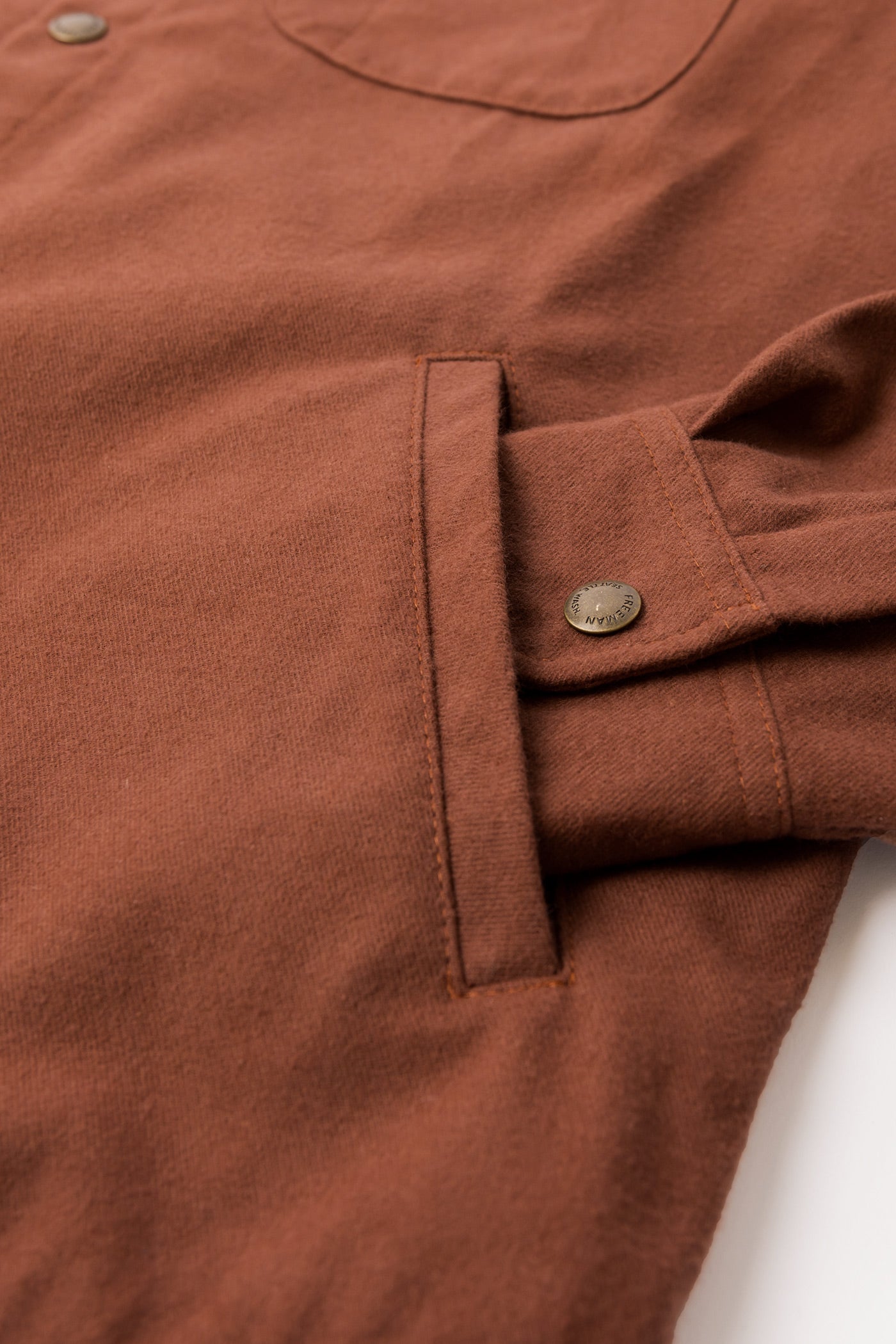 Heartwood Overshirt - Brick Flannel
