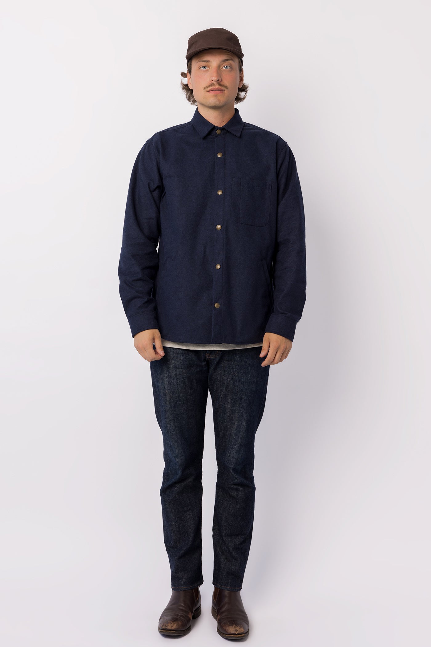 Heartwood Overshirt - Midnight Flannel