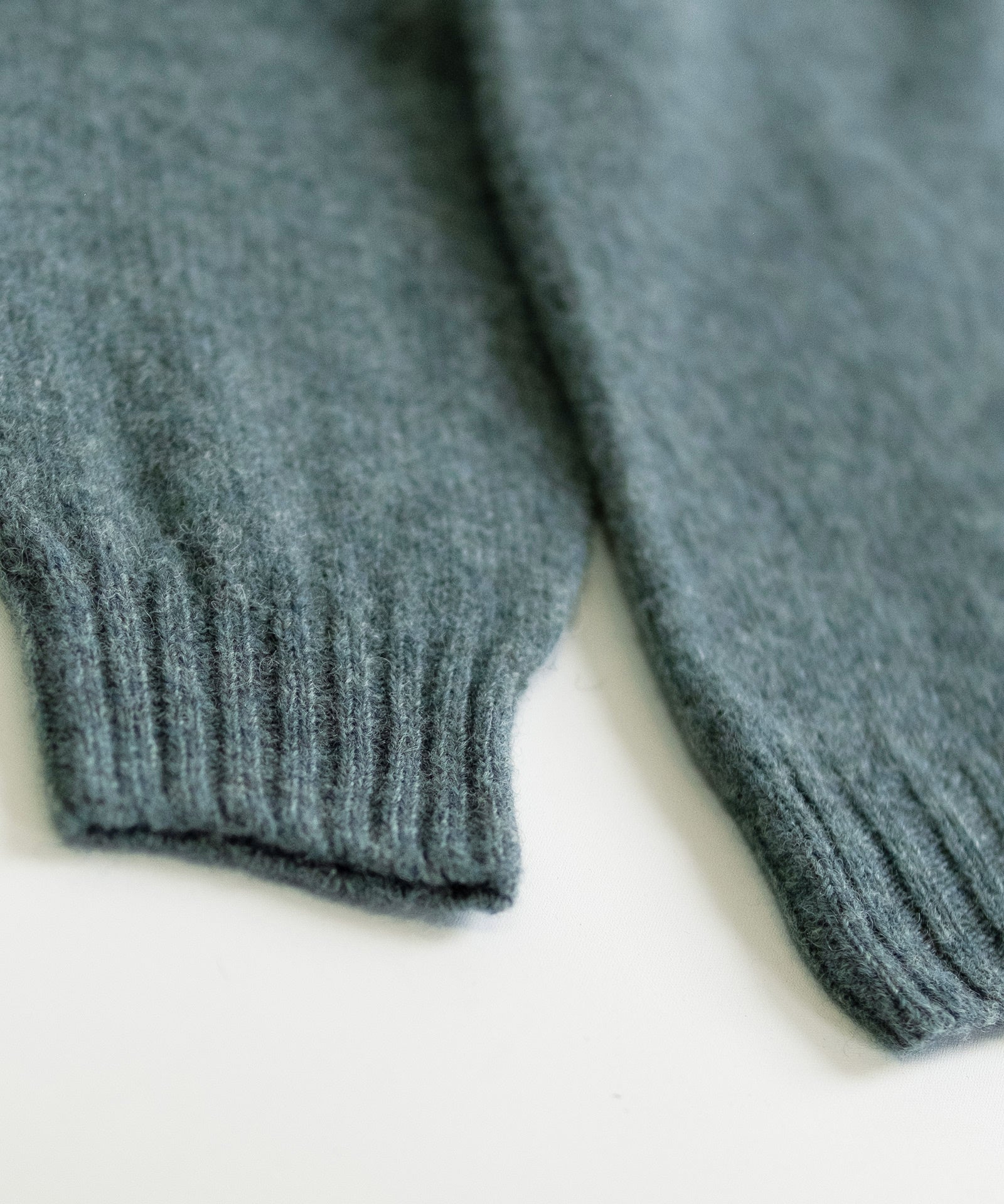 Wool Henley Sweater - Denim