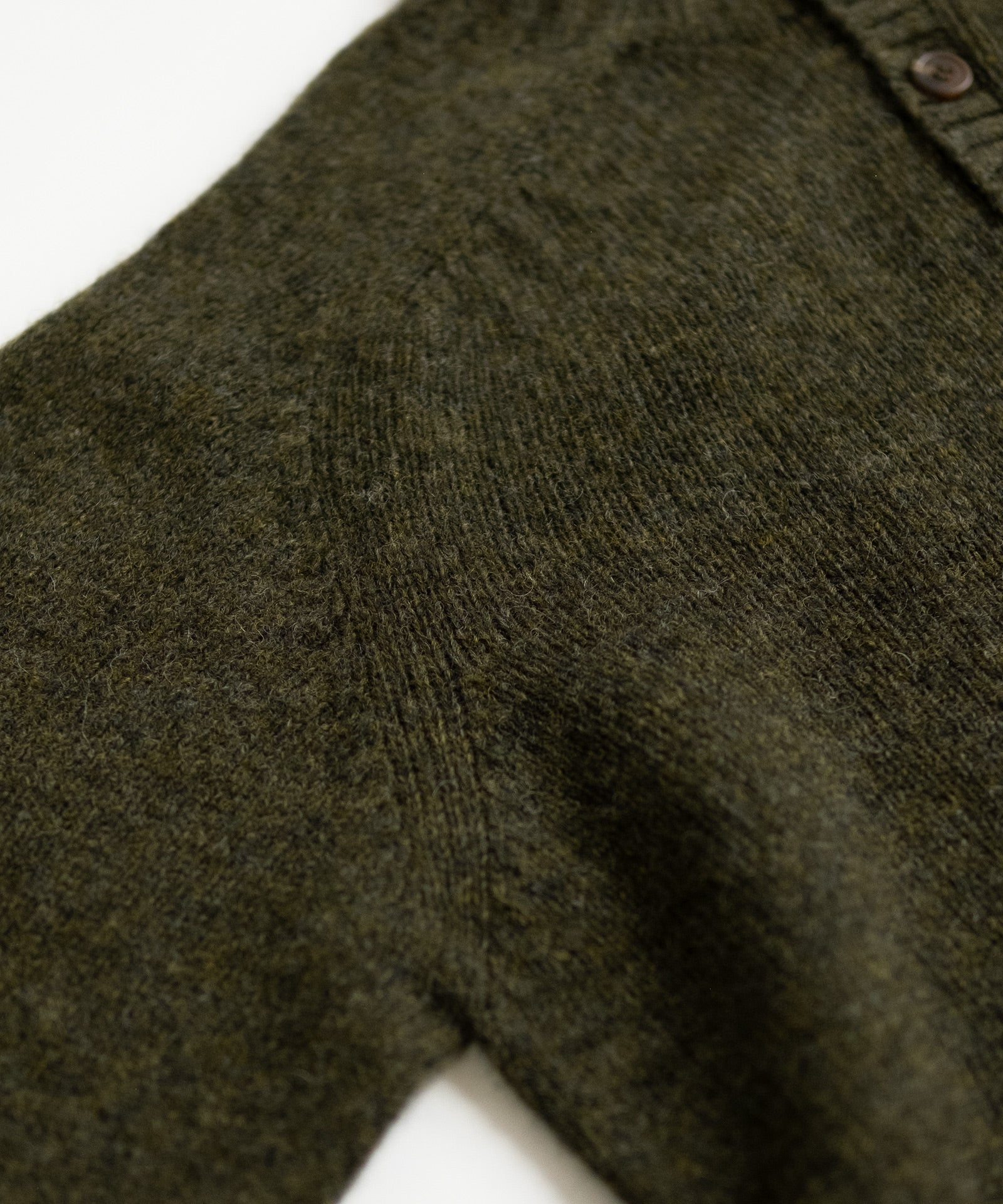 Wool Henley Sweater - Pine