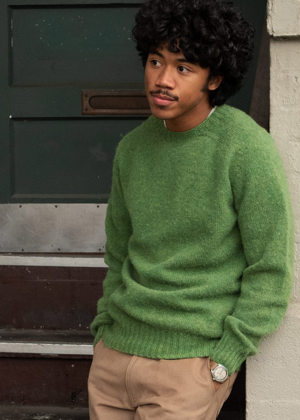 Shaggy Wool Sweater - Thatch