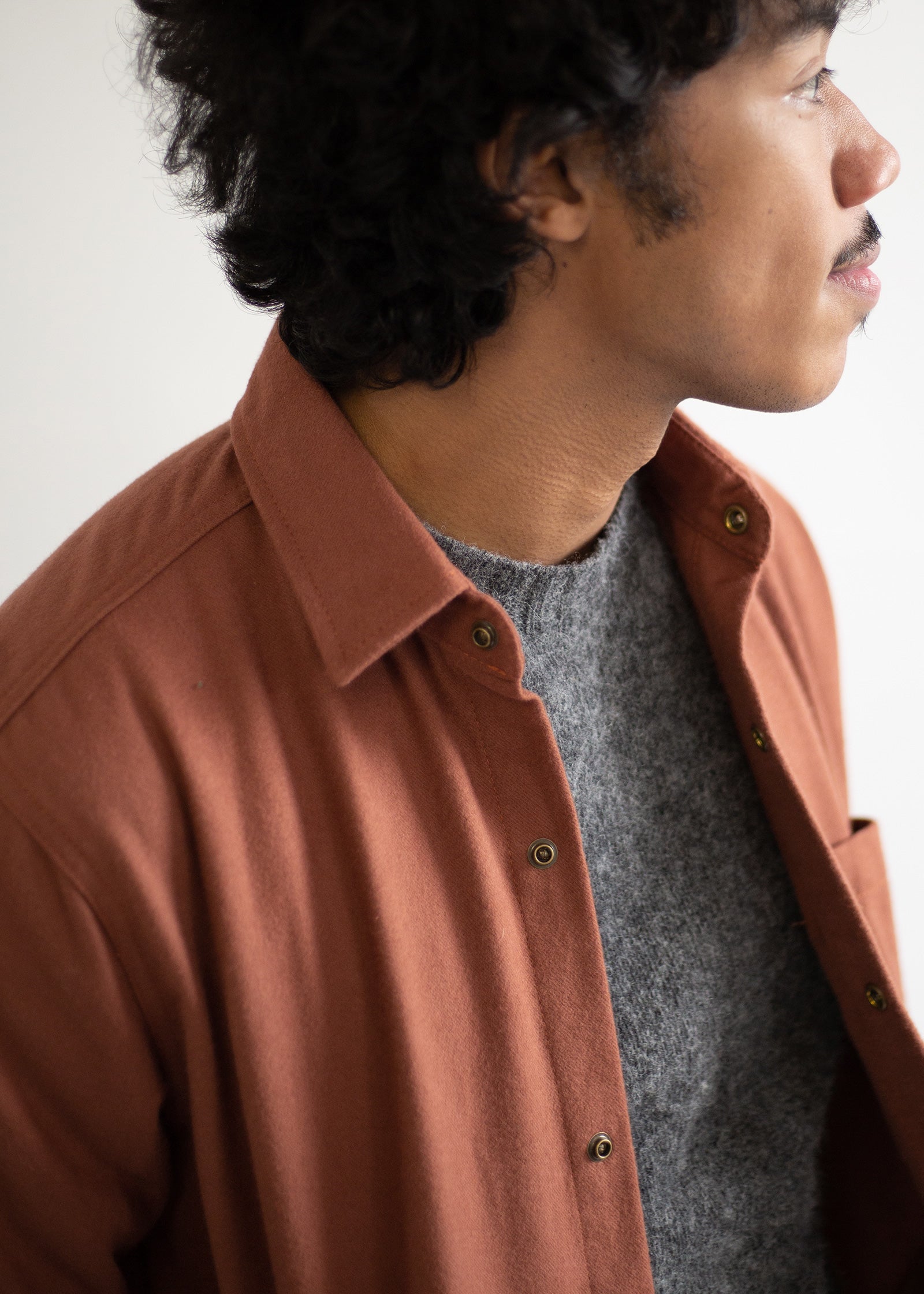 Shaggy Wool Sweater - Basalt