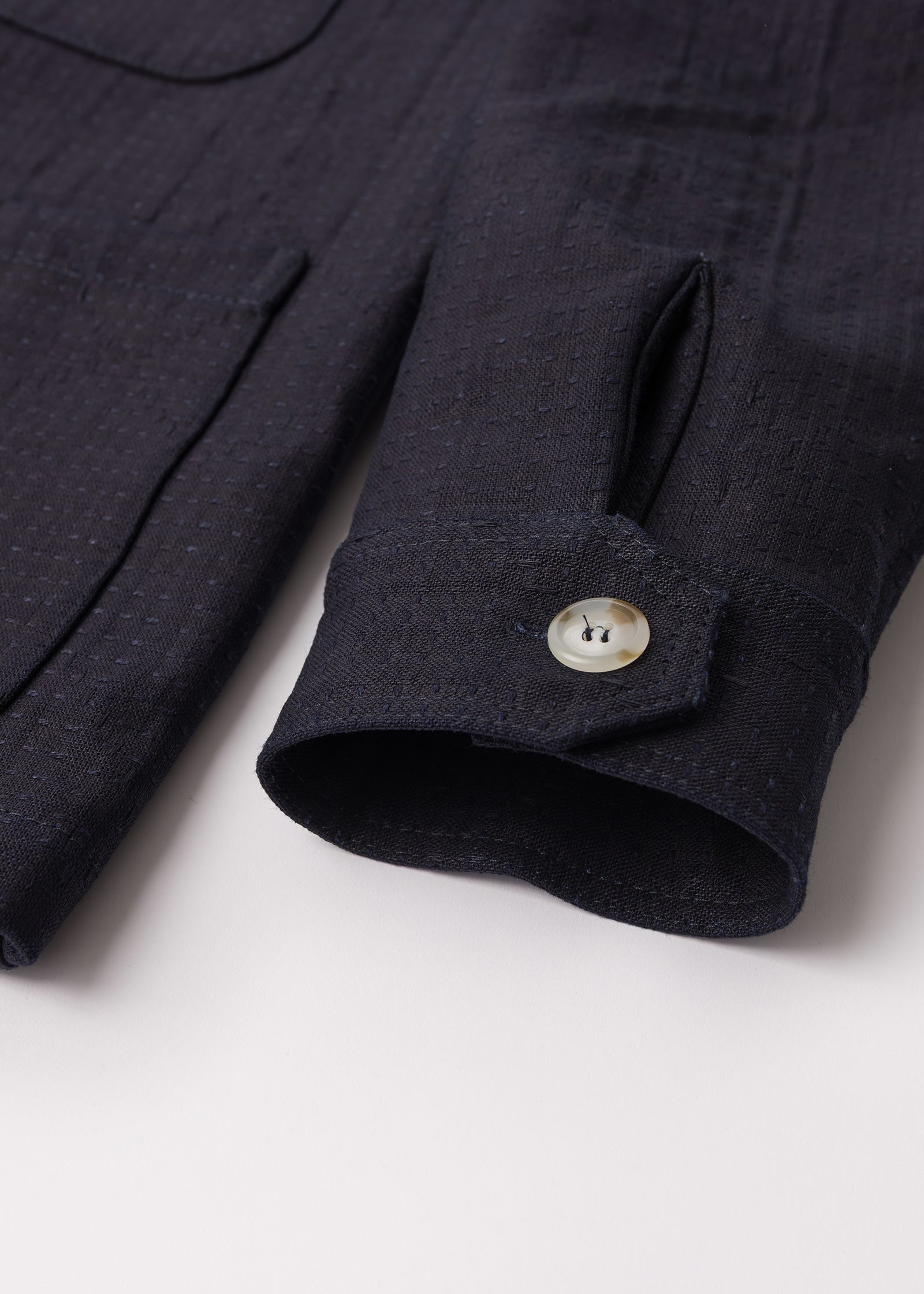 Sashiko Studio Coat - Indigo