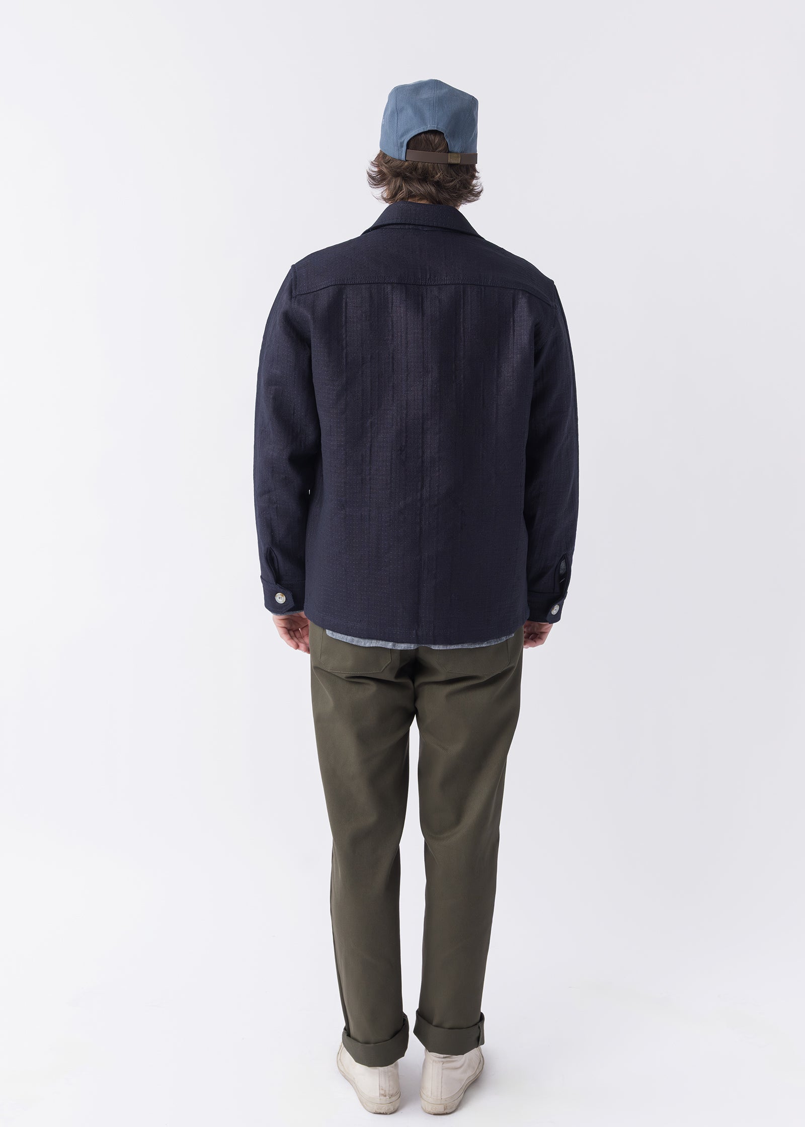 Sashiko Studio Coat - Indigo