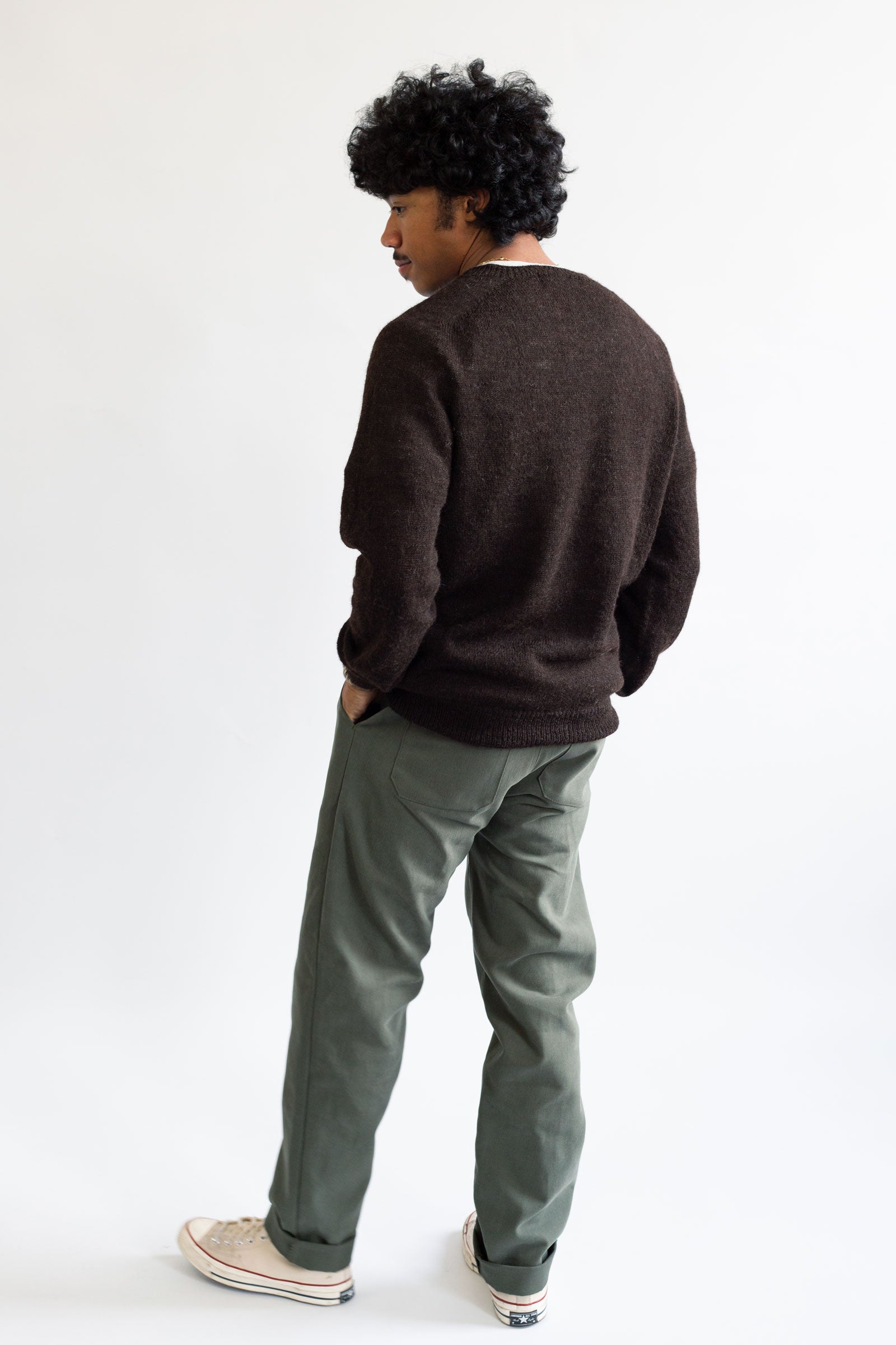 Voe Shetland Wool Sweater - Pitch