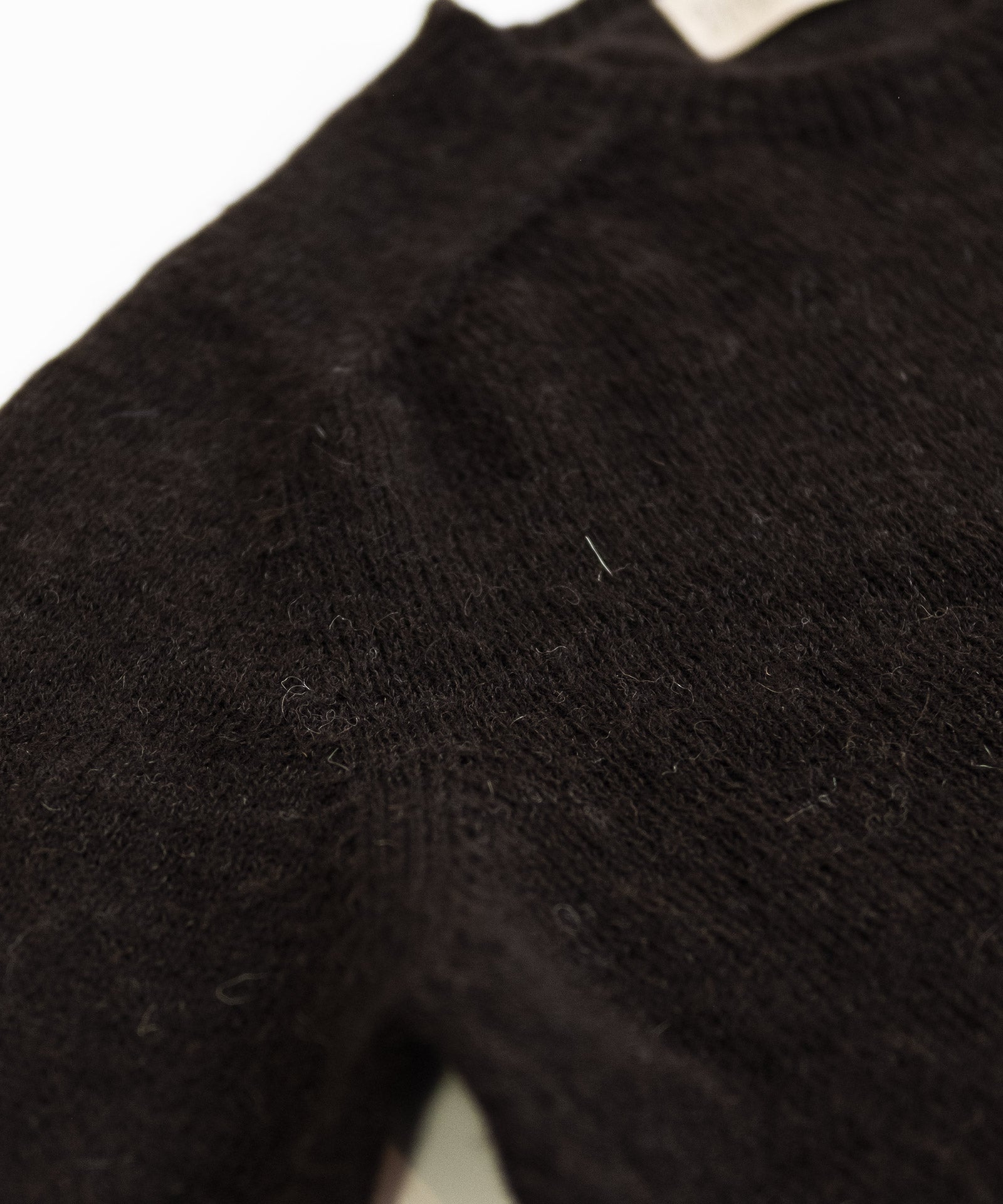 Voe Shetland Wool Sweater - Pitch