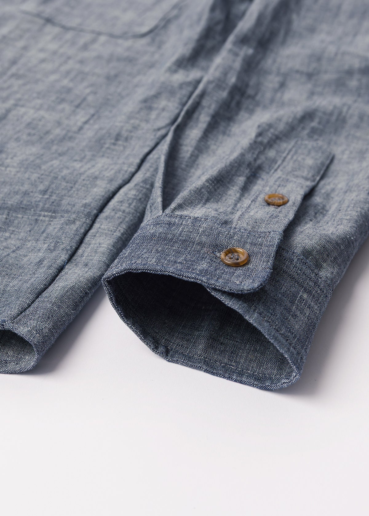 Weathervane Shirt –  Indigo Hemp Chambray